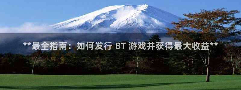 门徒平台官方网站：**最全指南：如何发行 BT 游戏并获得最大收益**